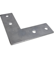 P-40x40 4 Ways Exhibition Aluminium Profile L Connector, Zinc-Coated Steel, Durable 90 Degree Angle Joint, Ideal for Modular Exhibition Frames